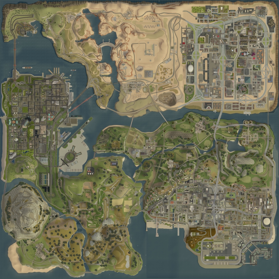 San Andreas Map